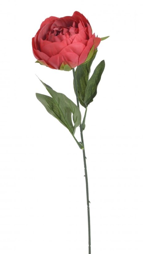 Umělá  pivoňka na stonku, hlavička Ø6cm/dl.44cm