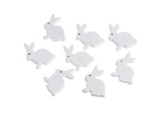 Nalepovací zajíc 3,5cmH - 8ks