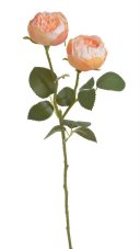 Umělá polorozvitá růže - květy Ø 5,5cm , dl. 47cm