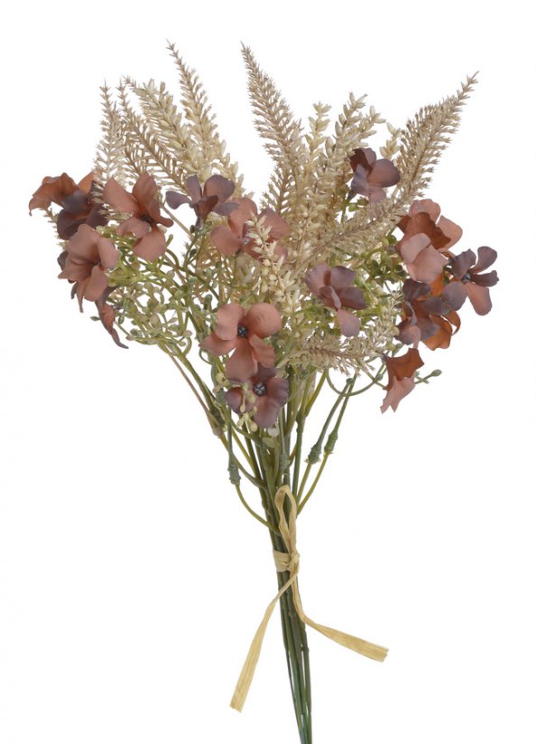 Míchaná kytice z umělých květů, dl. 40cm