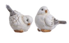 Dekorace figurka ptáček 7cmH - 2 druhy - 8ks