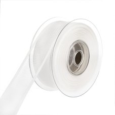 Plastová jednobarevná síťovaná stuha se zpevněným krajem 4cm/10m