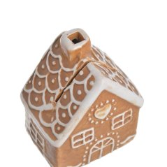 Dekorace porcelánový domek 5,5cmL x 4cmW x 7cmH