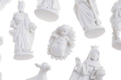 Vánoční dekorace betlém figurky  3 - 8,5cm - 10ks