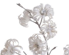 Vánoční dekorace větvička s 8 bodláky dl. 73cm - zápich