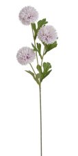 Kvetoucí umělá jiřina s 3 květy, květ 6cm/dl.65