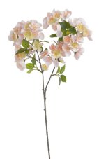 Umělá kvetoucí větvička jabloně s listy dl. 61cm