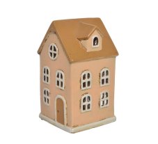 Keramický domek - svícen na light svíčku 13,5cmLx13cmWx23cmH
