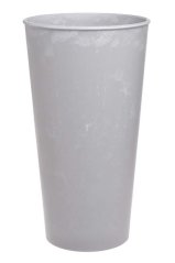Dekorace kónická plastová váza pro aranžování Ø22cm x Ø15,5cm x 24 cmH