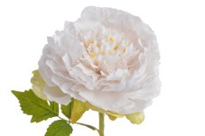 Umělá rozkvetlá pivoňka - květ Ø 10 cm, dl. 66cm