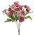 Kytice umělého clematis 5 výhonů s listy a doplňky, dl. 30cm