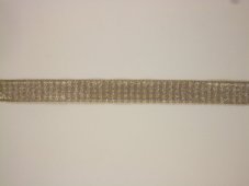 Tkaná kostková stuha s metaloplastem a drátem 1,5cm/25m