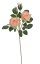 Umělá rozkvetlá růže 2 květy + 2 poupata,  květ Ø 6,5cm, dl.49cm