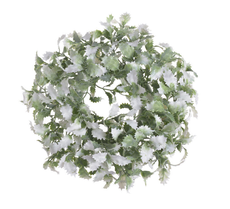 Věnec s lístky umělého mahonu Ø 30cm