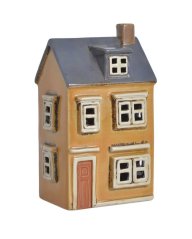 Keramický domek - svícen na light svíčku  13,5cmL x 9cmW x 22cmH