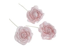 Hlava pěnové růže na drátku 5cm/13cm - 12ks