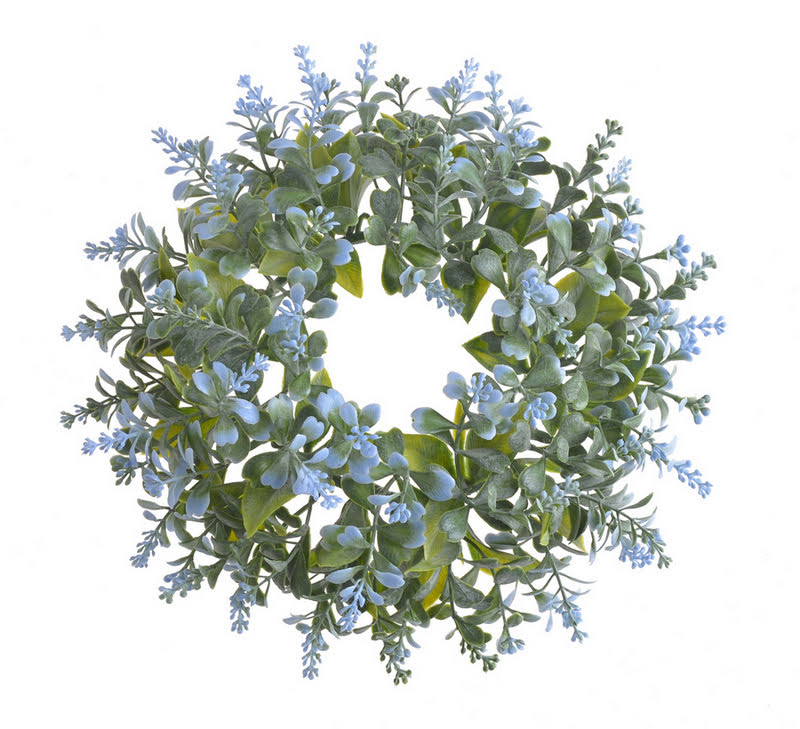 Plastový věnec z kvetoucích větviček Ø 28cm