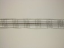 Tkaná kostková stuha s metaloplastem a drátem 2,5cm/25m
