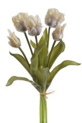 Svazek umělých papouščích tulipánů hlavička 5,5cm, celkem dl. 46 cm - 5ks