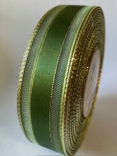 Atlasová stuha s monofilem, metaloplastem a vlascem 2,5cm/25m