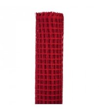 Přírodní tužená barvená juta š.50cm/dl.5m - červená