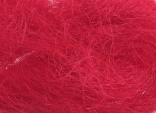Přírodní bělený a barvený sisal 30g  - červená