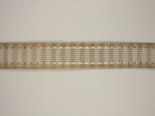 Tkaná stuha s kostkovým vzorem a s drátkem 2,5cm/25m