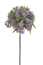 Kytice z umělých sukulentů a listy dl.30 cm