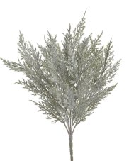 Umělá jehličnatá větvička s ledovým efektem 48 cm