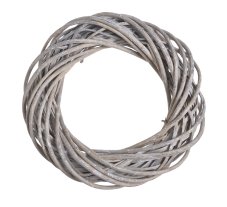 Proutěný věnec z různých druhů proutí Ø 35cm/tl.6,5cm