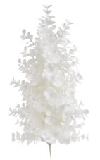 Větvička eukalyptu bílá s glitrem dl. 50cm
