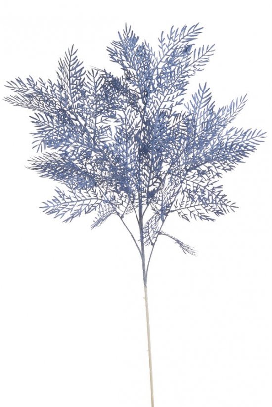 Větvička umělého kapradí 95cm - modrá 06