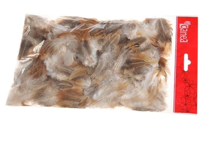 Přírodní peří 5 - 7 cm, 10g