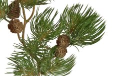 Umělá větvička borovice se šiškami 46 cm