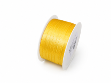 Atlasová stuha oboulící 5 mm / 20 m – žlutá