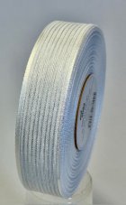 Plátnová stuha s metaloplastem a efektní nití 2,5cm/25m