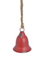 Dekorace kovový zvonek (10cmØx12cmH) 25cmH - závěs