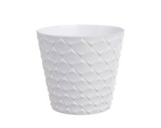 Dekorace - plastový obal na květináč 12cm∅ x 11cmH