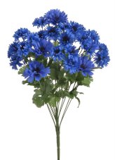Dekorace  kytice umělé chrpy , květ Ø 7cm, dl. celkem 53cm