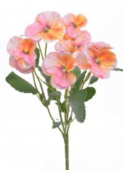 Kytička umělých macešek květ 6cm/dl.35cm
