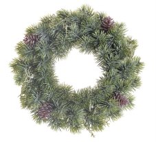Umělý chvojový věnec se šiškami Ø 36cm