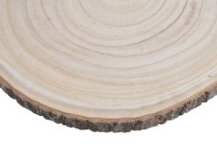 Přírodní dekorace dřevěný plát 42cm∅ x 2cmH