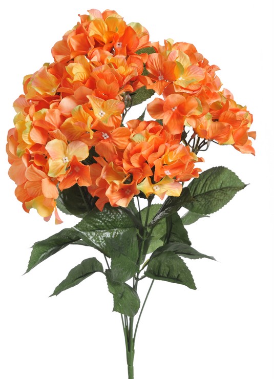 Kytice umělých hortenzií s 8 květy - dl. 50 cm