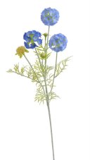 Umělá kvetoucí květina,  květ Ø 6cm, zápich dl. 63cm