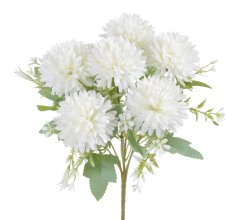 Kytice umělých chryzantém, květ Ø7cm/ kytice dl.30cm