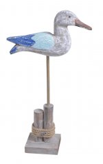 Letní dekorace na postavení - mořský pták 39cmH