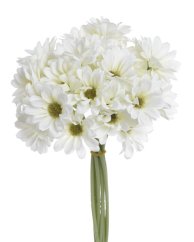 Kytice umělých margaretek, květ Ø 6 cm, dl.30 cm
