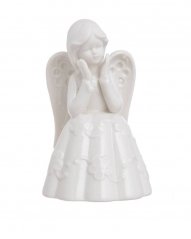 Dekorace anděl porcelánový 6,5cmLx7cmWx10cmH