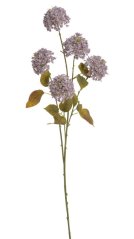Dekorace umělý kvetoucí česnek 5 květů, květ Ø 7cm, dl.celkem 75cm - zápich