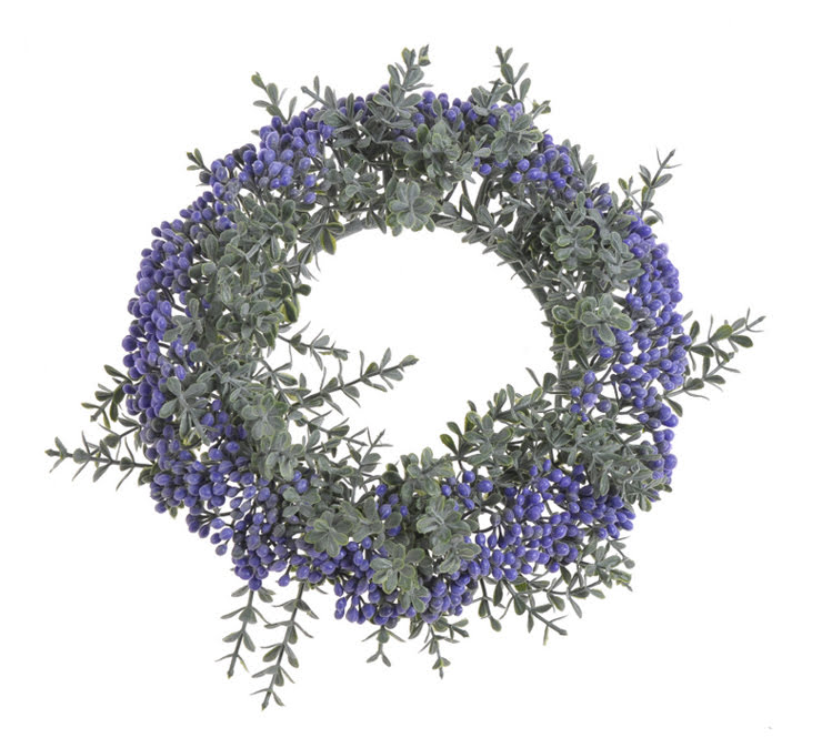 Věnec z umělých větviček eukalyptu Ø 20cm